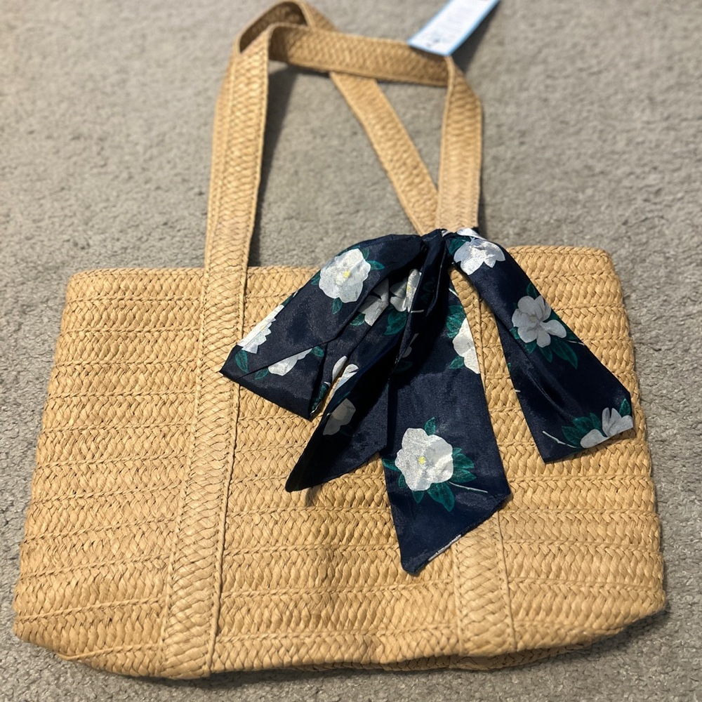 NWT Draper James Everyday Straw Bag